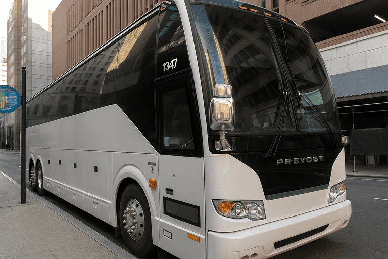 a Charter Bus Rental Marietta coach bus